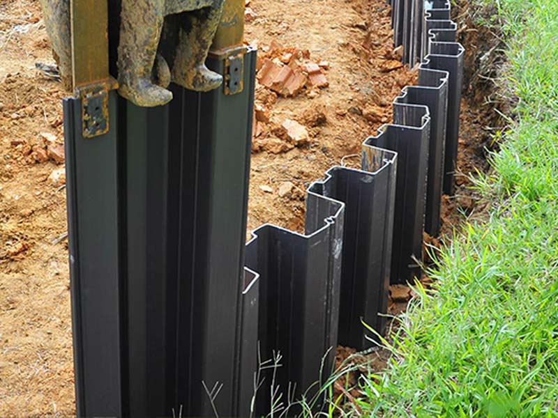 Plastic Piling is eco-friendly for environment and accredited by RoHS without eight heavy metals and plasticizers.
